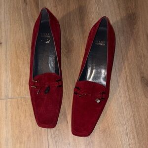 NWOT Stuart Weitzman suede kitten heels, size 12M.